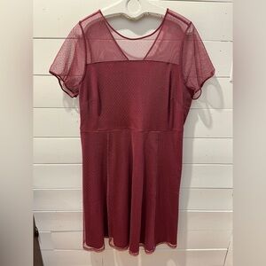 IN EVERY STORY - Sheer Dot Mesh Dress - Size 2X